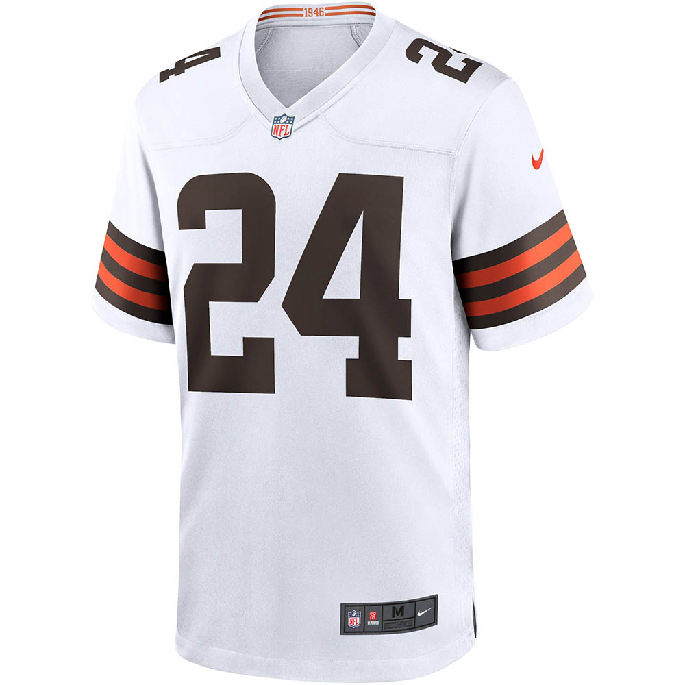 Men's Cleveland Browns Nick Chubb Game Jersey White