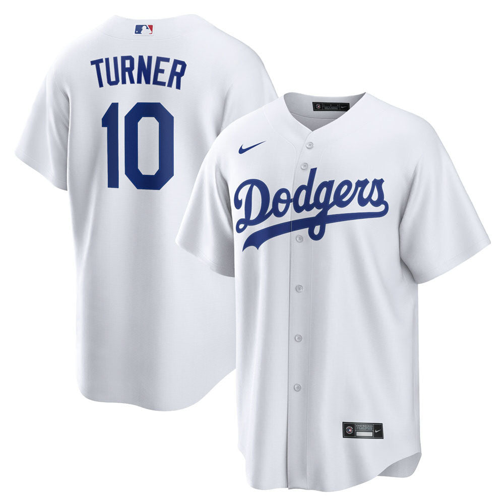 Men's Los Angeles Dodgers Justin Turner Home Player Name Jersey - White
