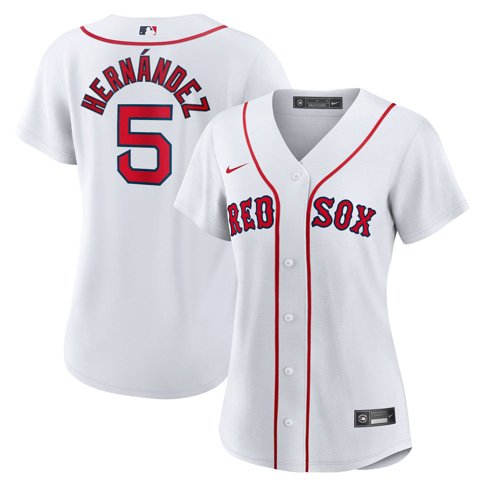 Women's Boston Red Sox Enrique Hernandez Home Player Jersey - White