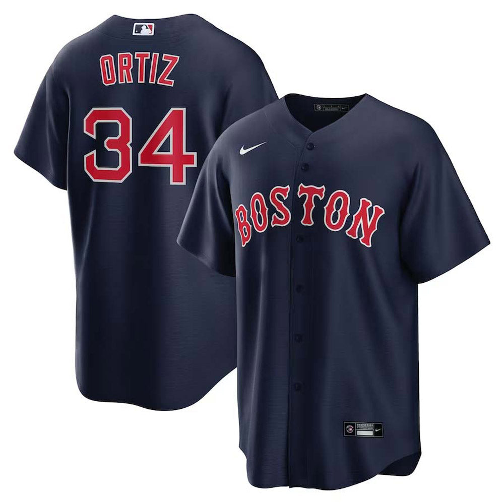 Men's Boston Red Sox David Ortiz Replica Alternate Jersey - Navy