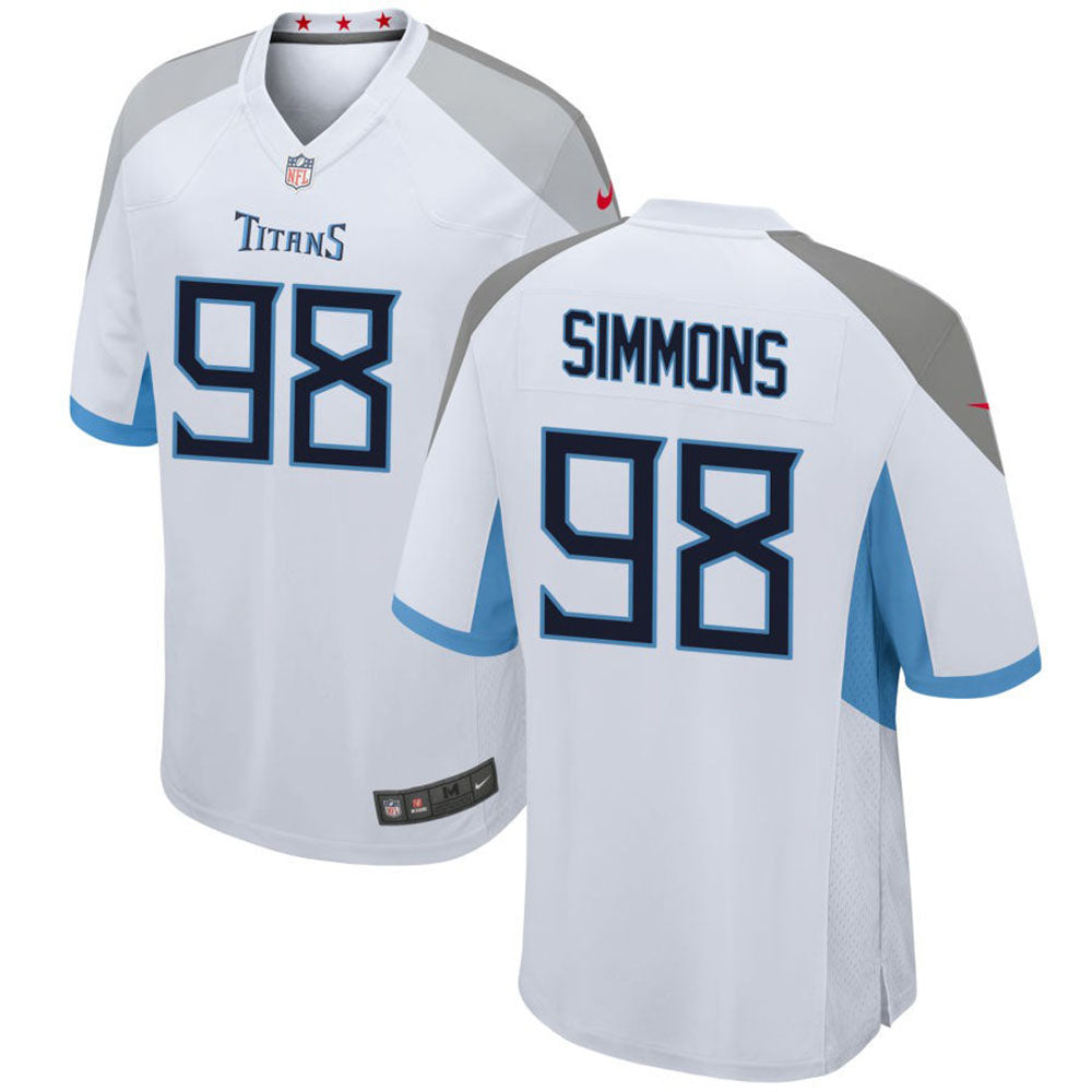 Men's Tennessee Titans Jeffery Simmons Game Jersey - White